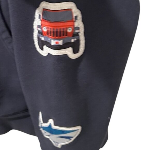 Martha’s Vineyard Beach Tour Hoodie w/ Patchwork | Sz 2XL | Color-Navy | Unisex - Picture 3 of 5